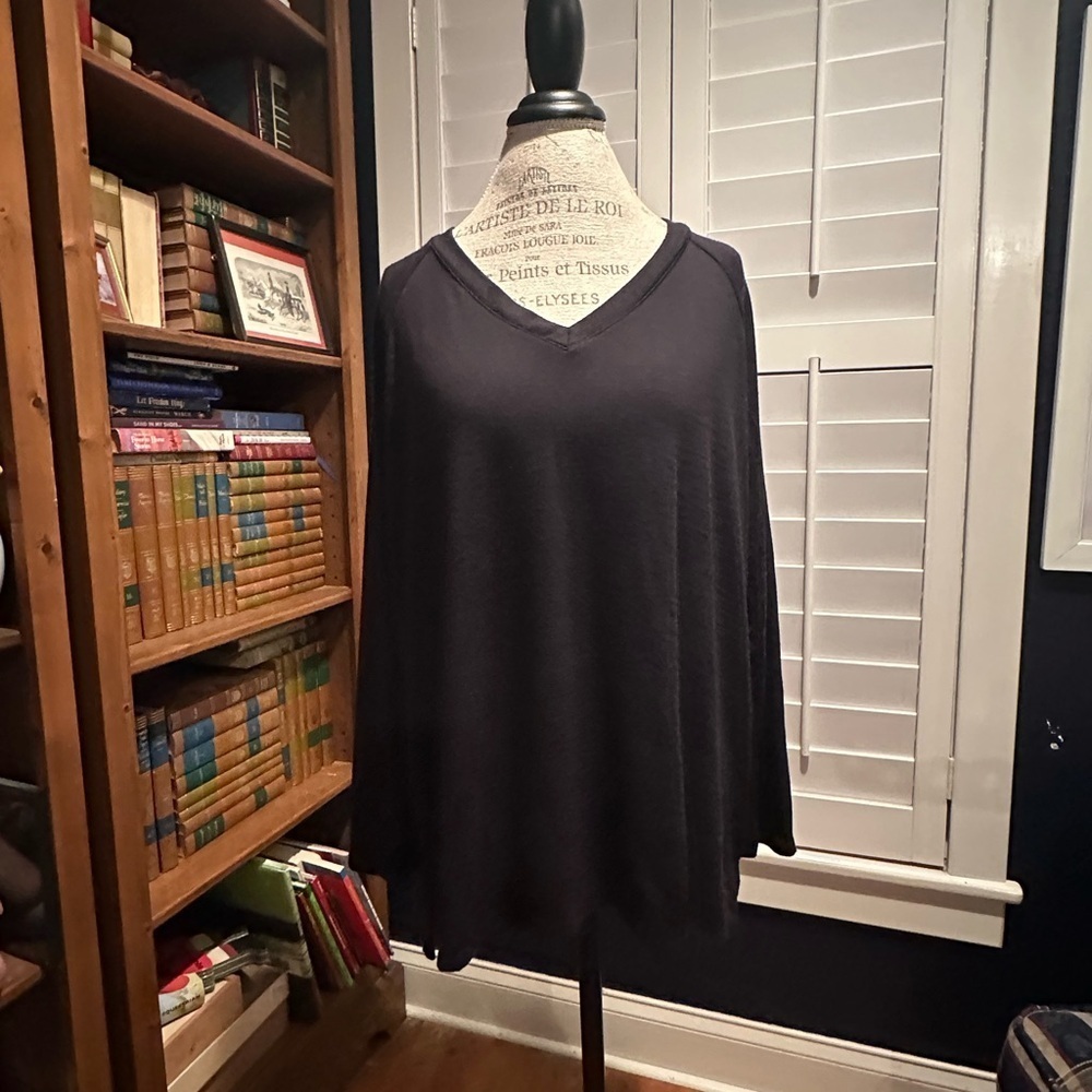 Banana Republic Black V-Neck Sweater